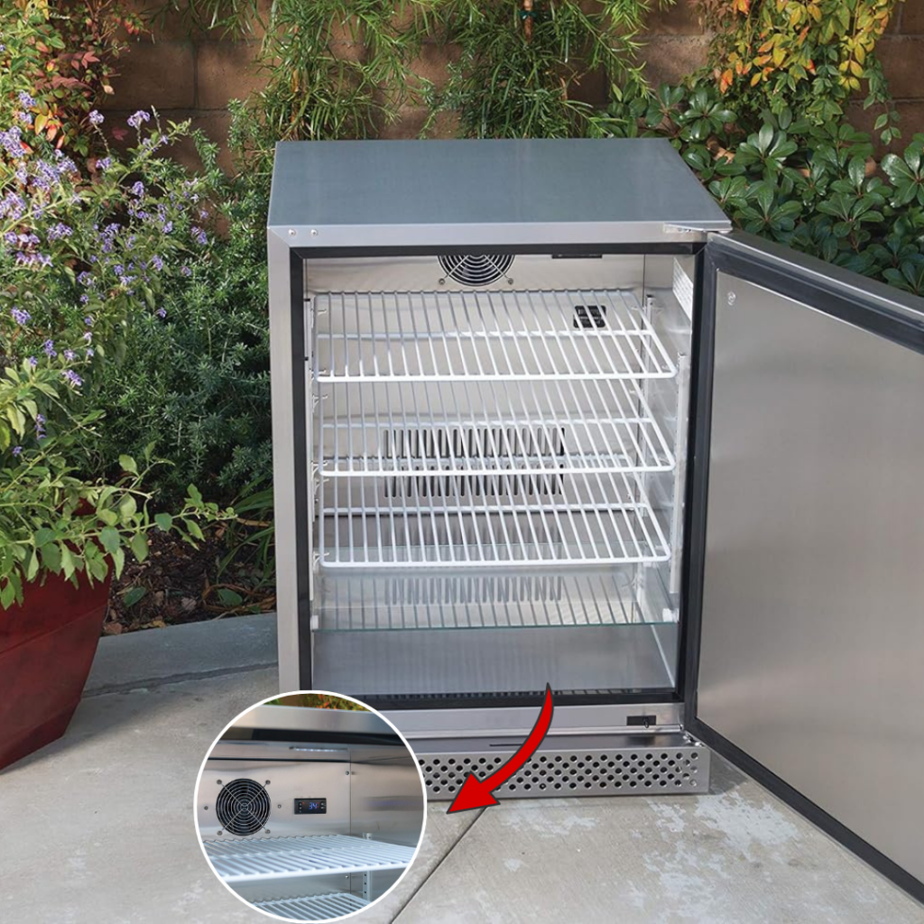 Bull Series II 24-inch Refrigerator in Outdoor Area