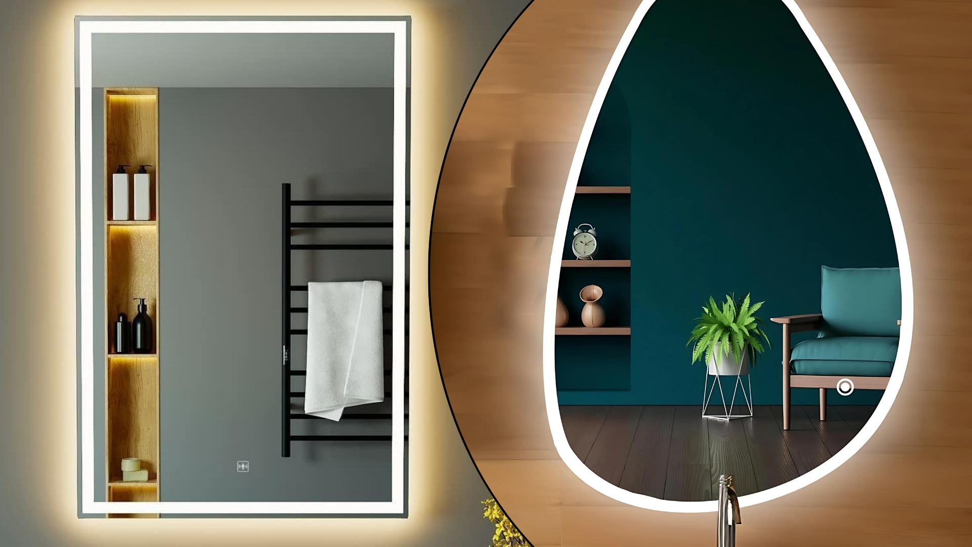 Bathroom Mirrors with LED Lights