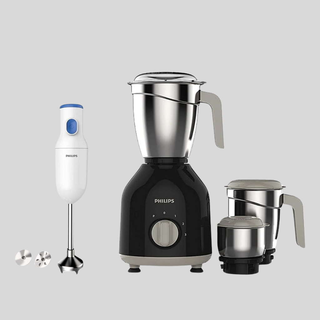  Mixer Grinder with 3 Jars& Daily Collection Hand Blender