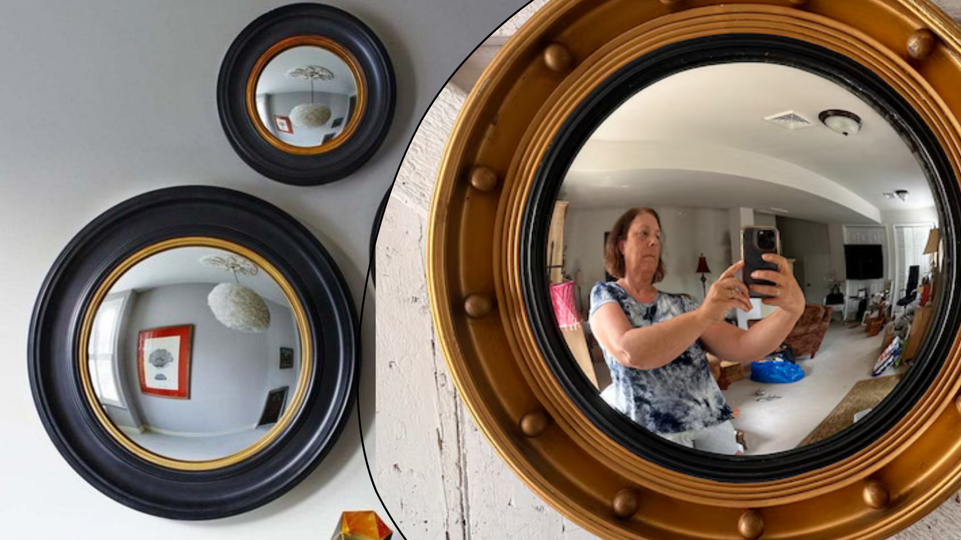 Two porthole mirror with Different design